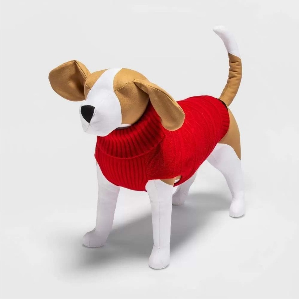 Wondershop Holiday Vibrant Red Dog or cat Sweater
